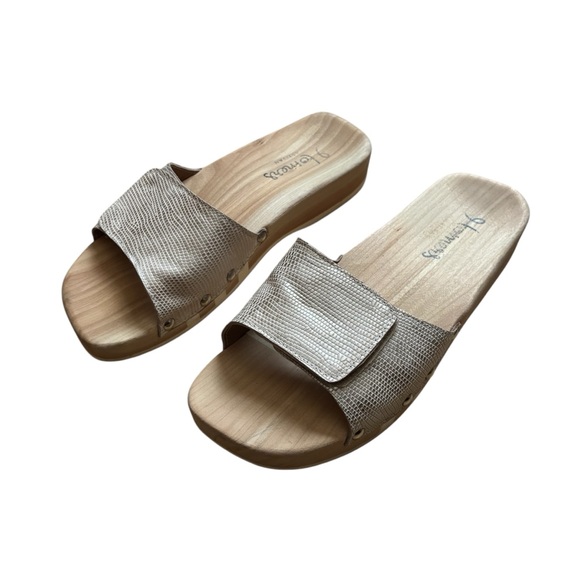 Homers Artisan wooden sandal slides size 37 - Picture 1 of 11